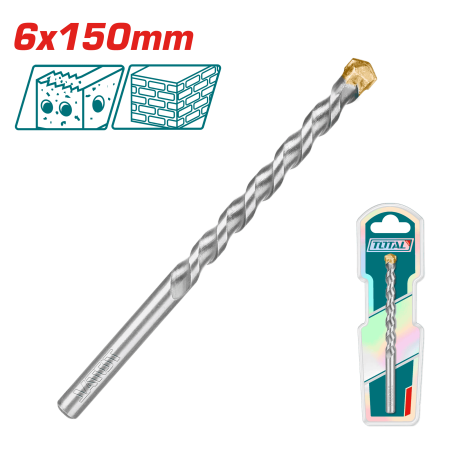 BROCA ALBAÑILERA 6X150MM BLISTER INDUSTRIAL