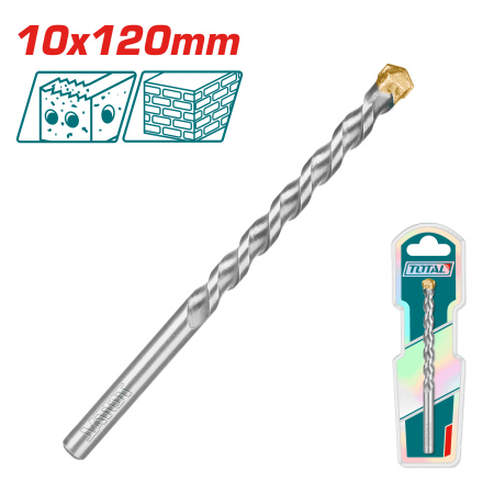 BROCA ALBAÑILERA 10X120MM BLISTER INDUSTRIAL