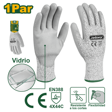 GUANTES ANTICORTE PROTECCION 4X43C CALIBRE 13 XL
