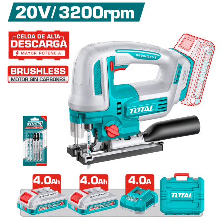 CALADORA 20V BL 3000RPM MAD:110MM MET:12MM 2X4.0AH STC INDUSTRIAL