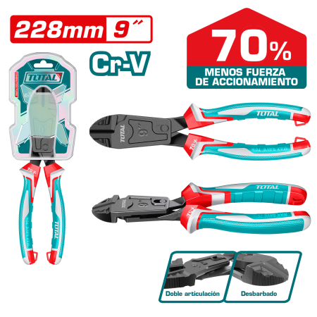 PINZA DIAGONAL ACC COMPUESTA 228MM(9PULG) CR.V MEJ:70% INDUSTRIAL