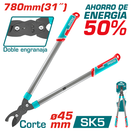 TIJERA PODADORA 780MM(31'') DIA45MM SK5 + TEFLON ENERGY:50% INDUSTRIAL