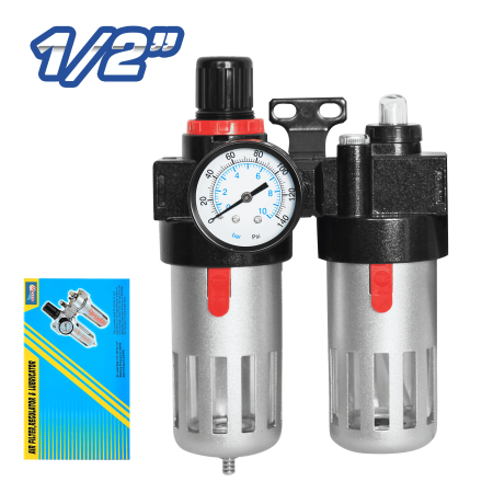 FILTRO DE AIRE C/REGULADOR/LUBRICADOR 0-140PSI - 1/2PULG