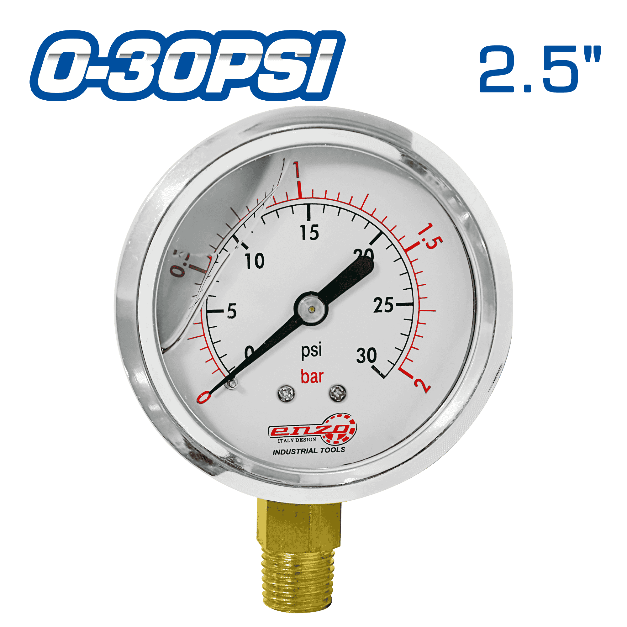 MANOMETRO LIQUIDO 2.5PULG 0-30PSI