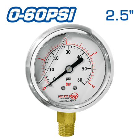 MANOMETRO LIQUIDO 2.5PULG 0-60PSI