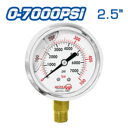 MANOMETRO LIQUIDO 2.5PULG 0-7000PSI