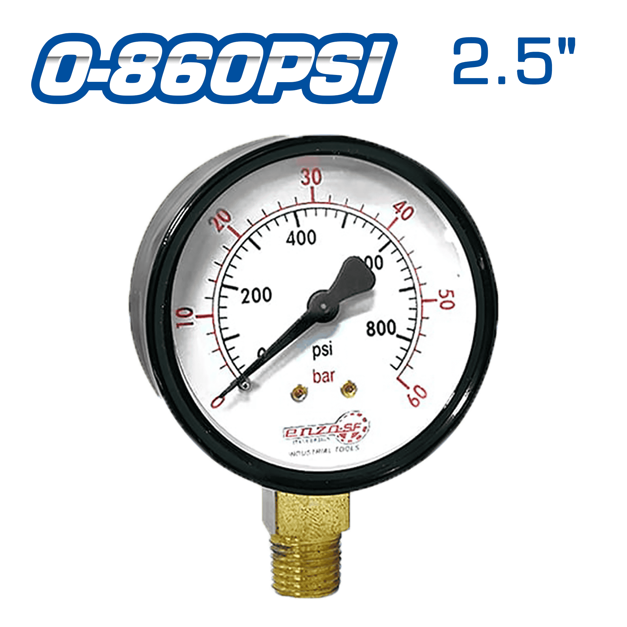 MANOMETRO DE AIRE 2.5PULG 0-860