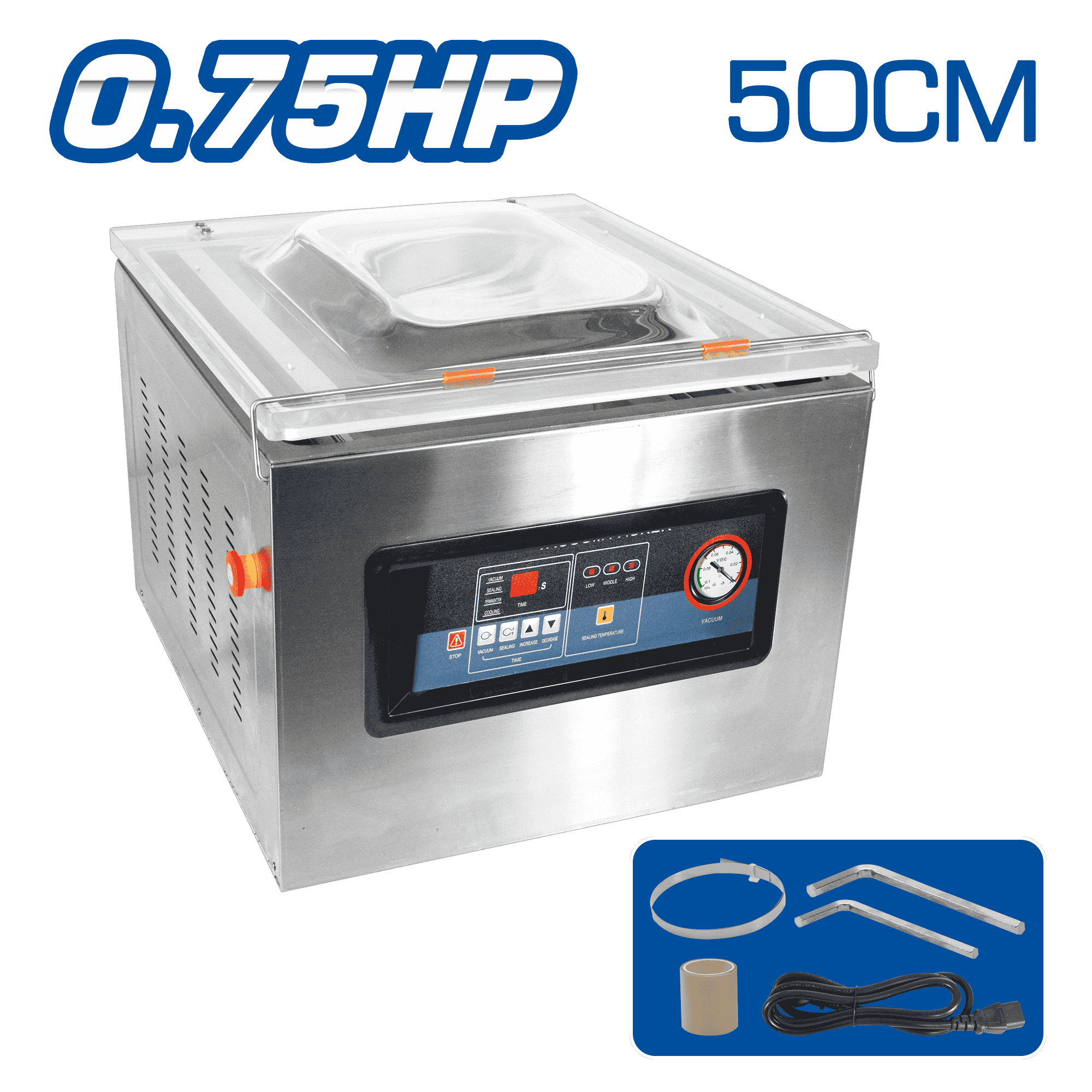 SELLADORA AL VACIO 50CM 220V 60HZ 0.75HP