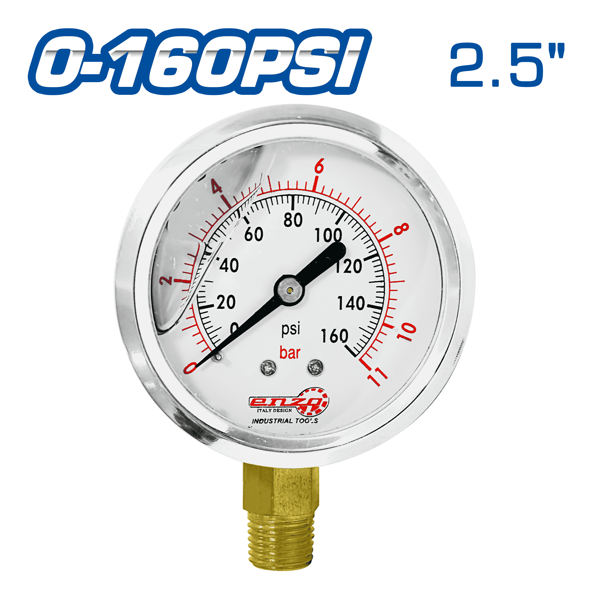 MANOMETRO LIQUIDO 2.5PULG 0-160PSI