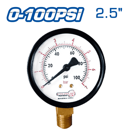 MANOMETRO DE AIRE 2.5PULG 0-100PSI