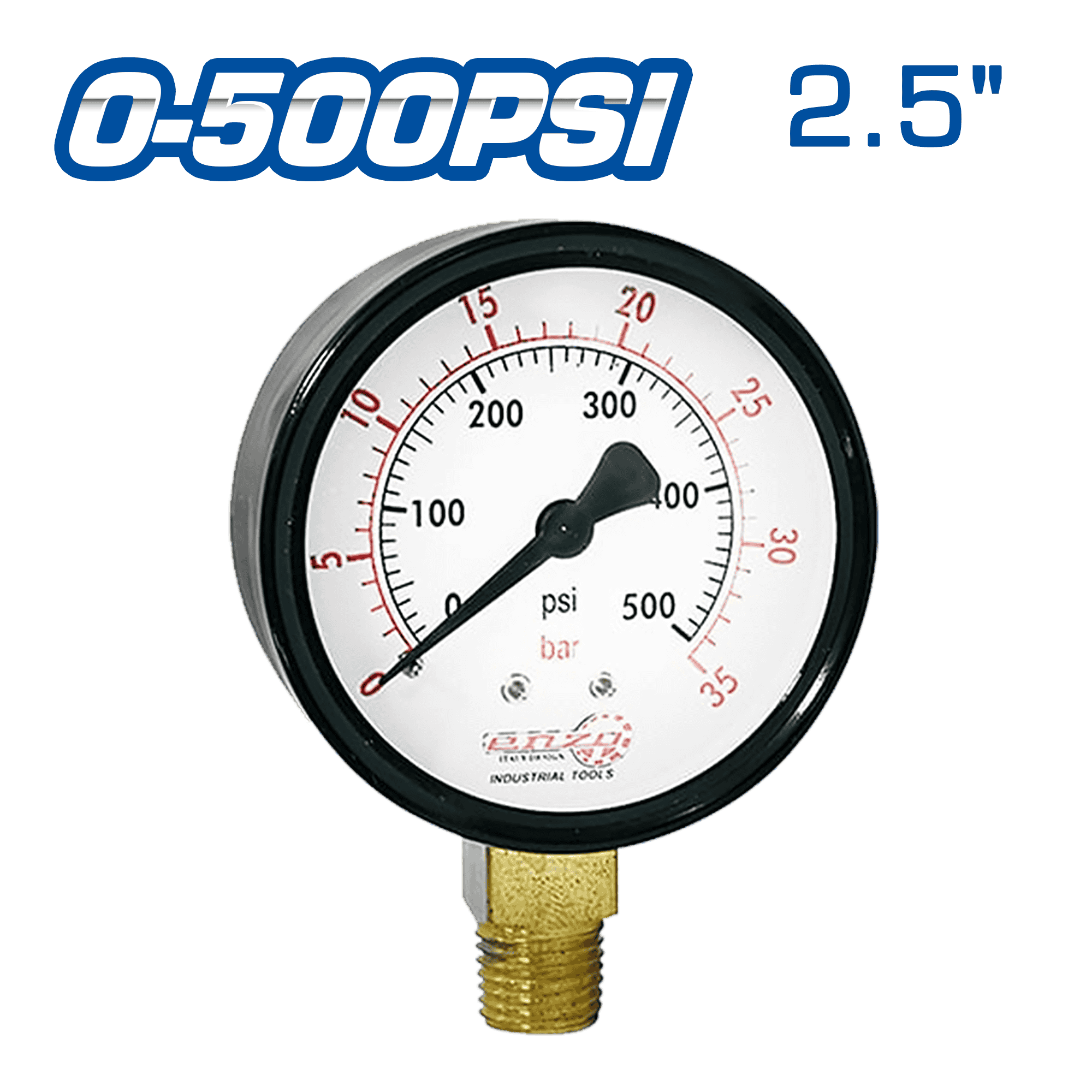 MANOMETRO DE AIRE 2.5PULG 0-500PSI