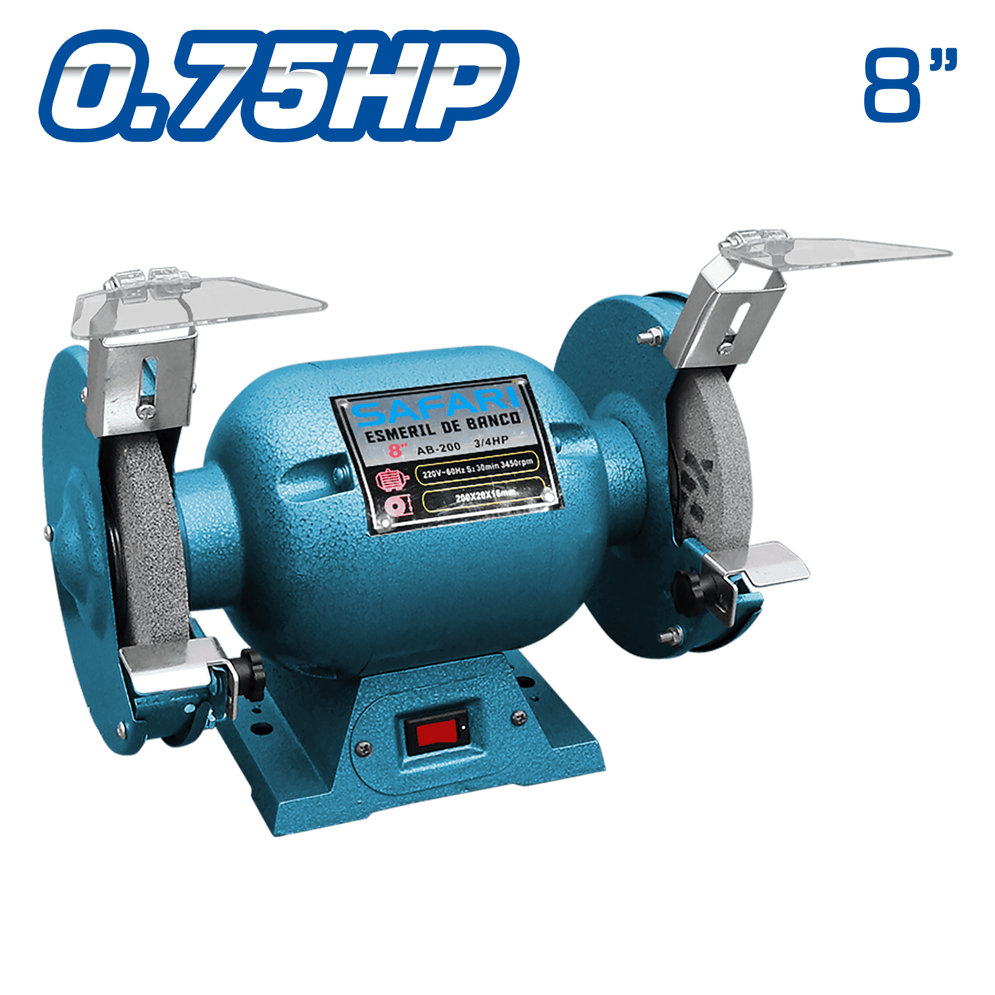 ESMERIL DE BANCO 08PULG 220V 0.75HP 60HZ