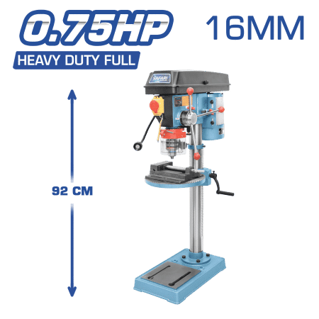 TALADRO BANCO 16MM 220V 0.75HP HEAVY DUTY FULL