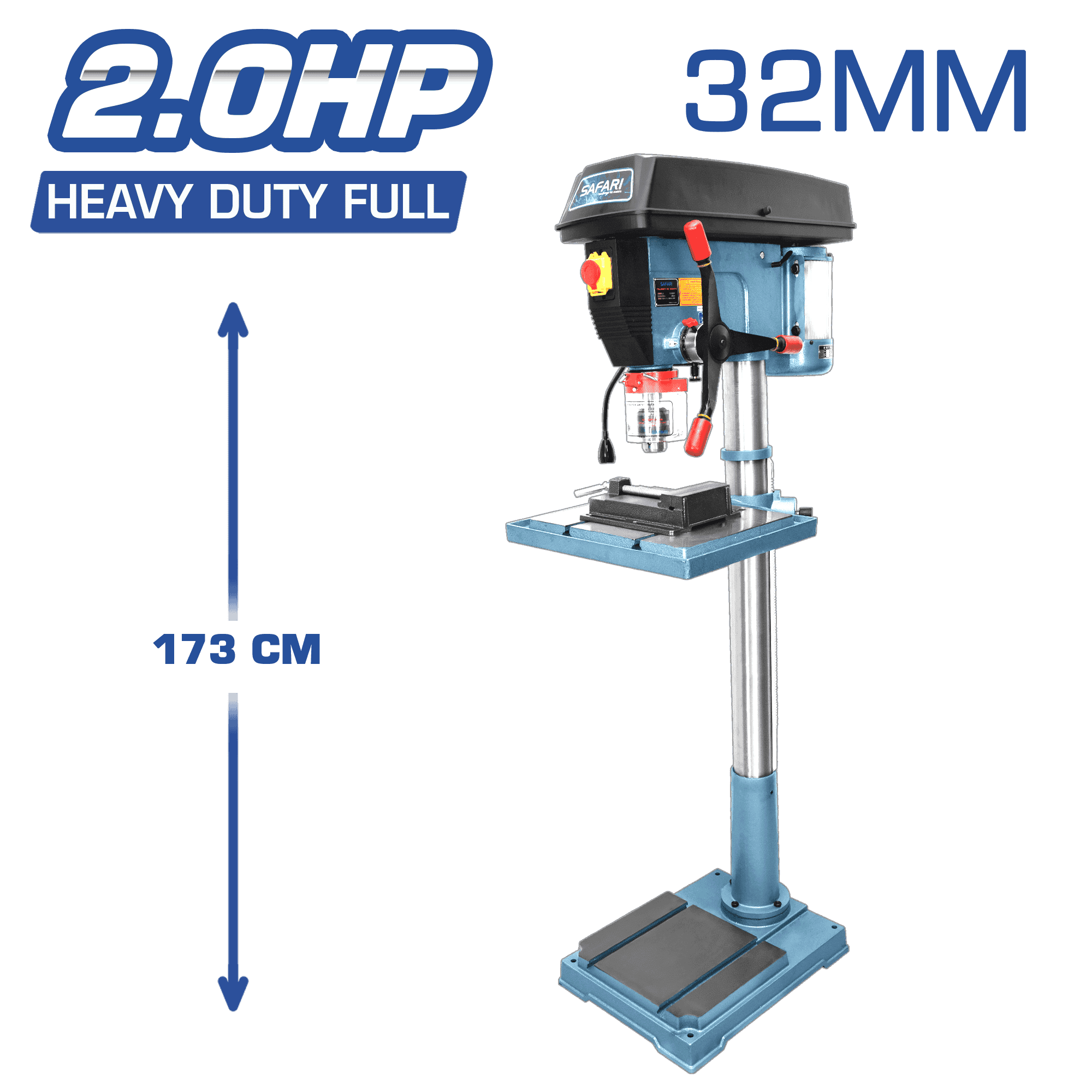 TALADRO BANCO 32MM 220V 2.0HP HEAVY DUTY FULL
