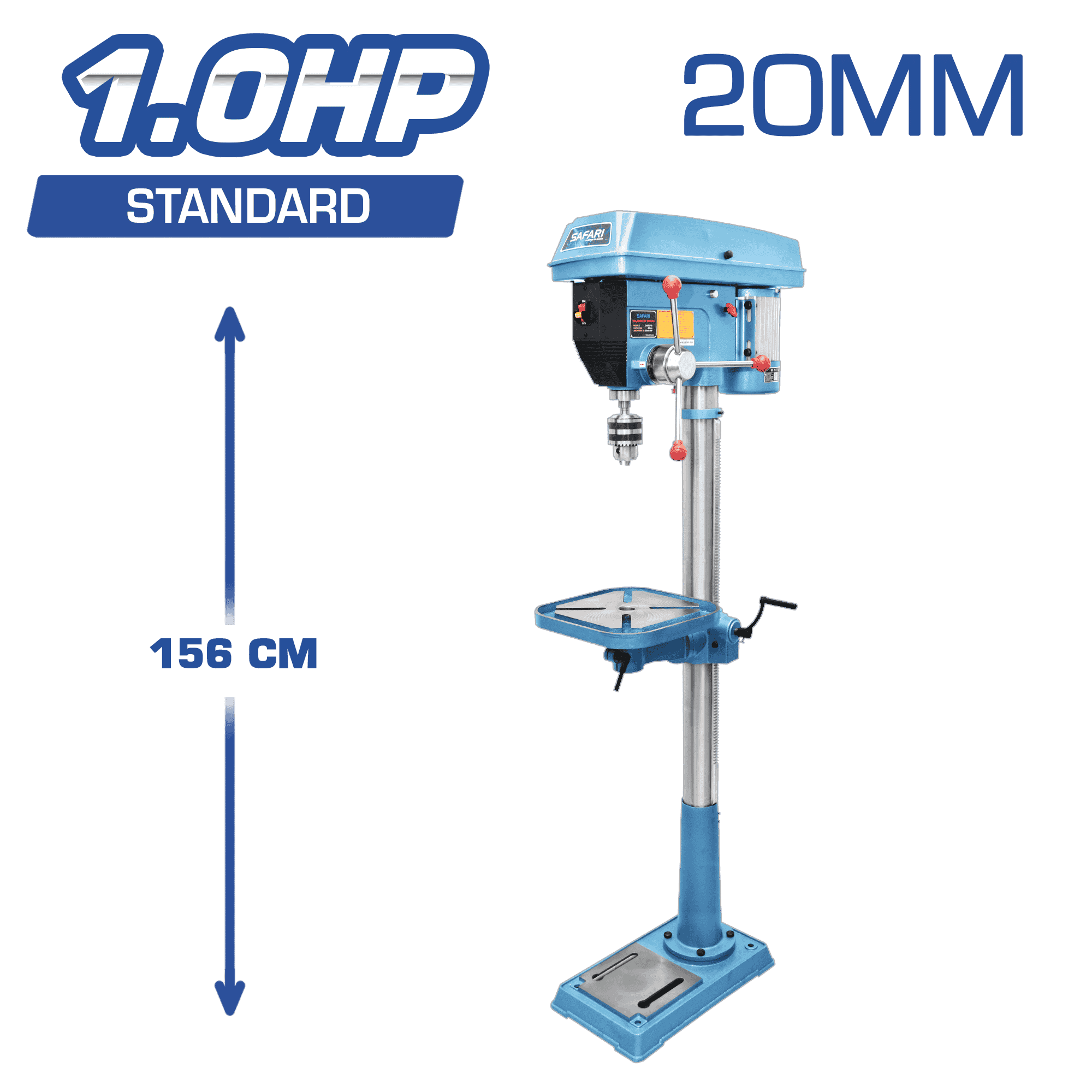 TALADRO BANCO 20MM 220V 1HP STANDARD ALTO