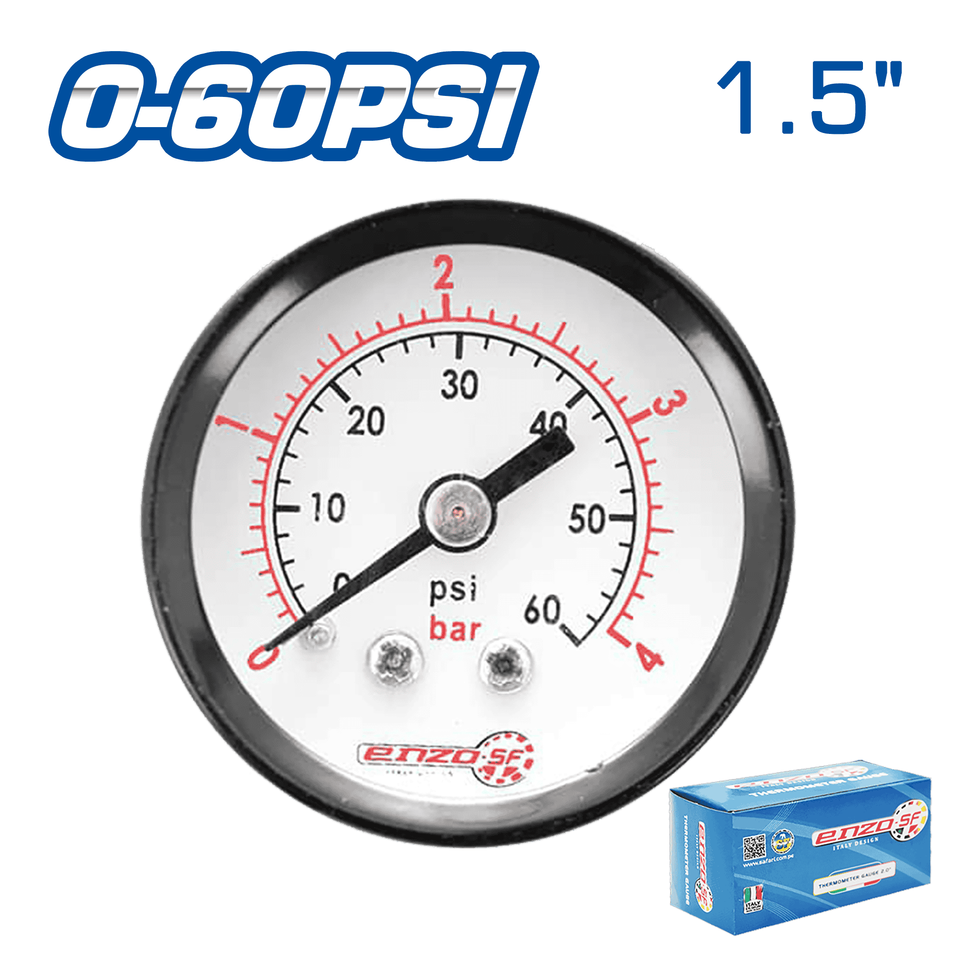MANOMETRO 1.5PULG POSTERIOR 0-60PSI