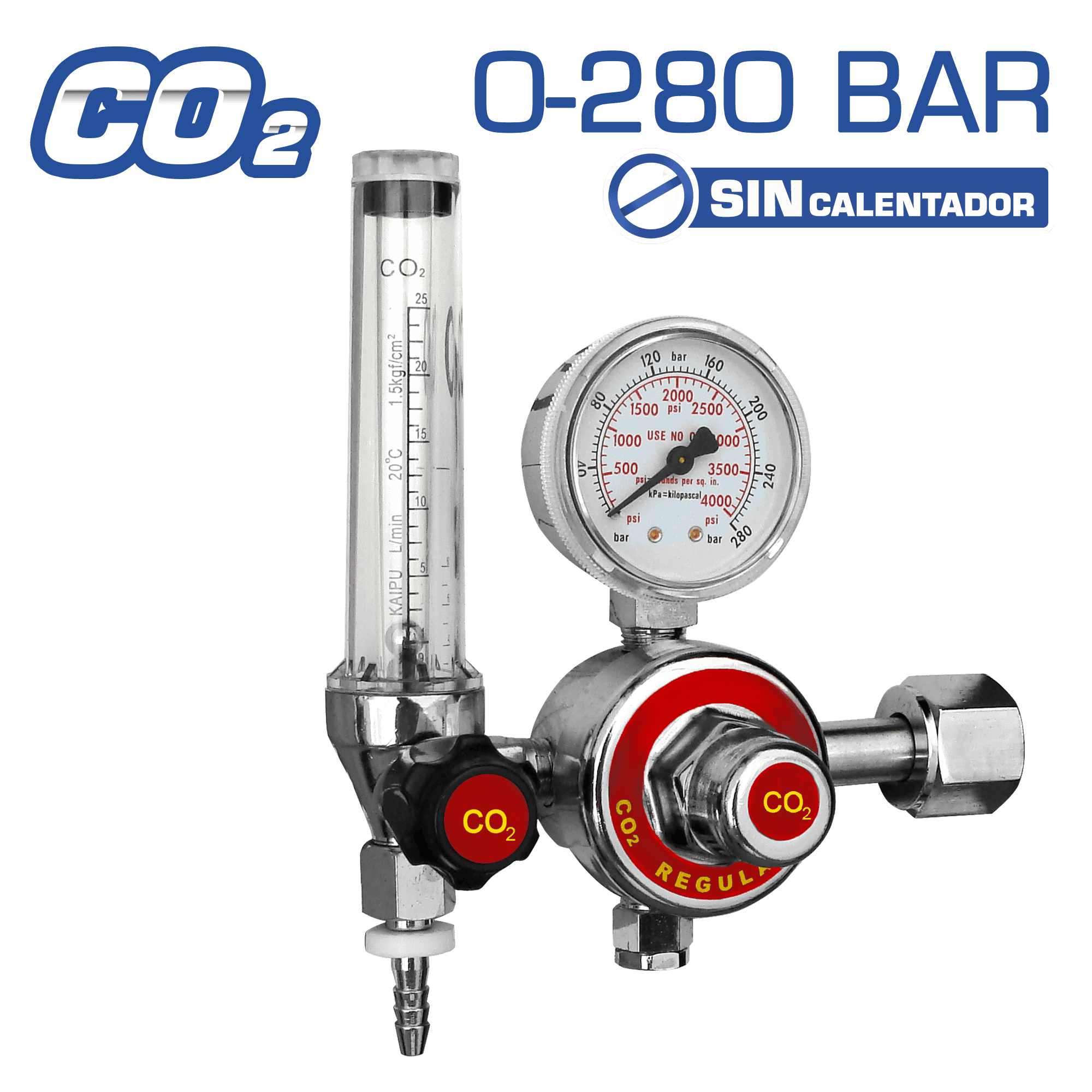REGULADOR DE CO2 SIN/CALENTADOR 220V 60HZ