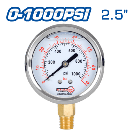 MANOMETRO LIQUIDO 2.5PULG 0-1000PSI