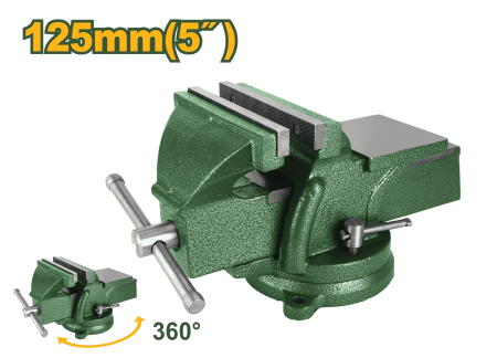 TORNILLO DE BANCO 5" HIERRO BASE GIRATORIA