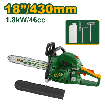 MOTOSIERRA 46CC 1.8KW 430MM 8" MOTOR 2 TIEMPOS