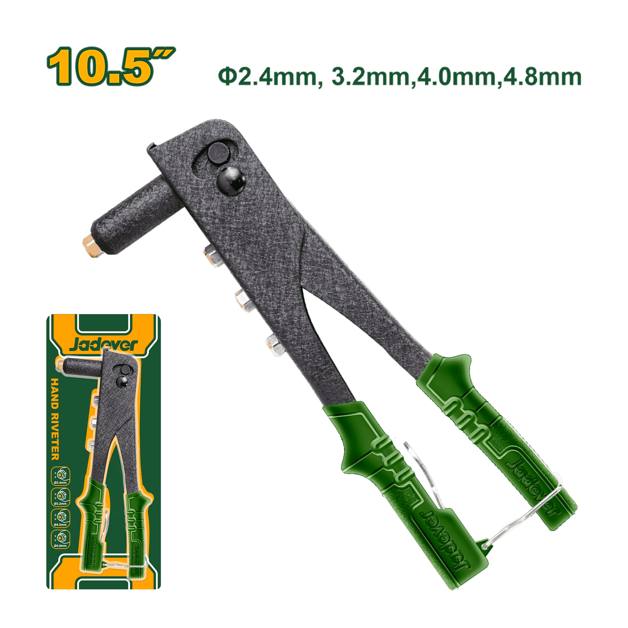 REMACHADORA MANUAL 10.5" 2.4/3.2/4/4.8MM