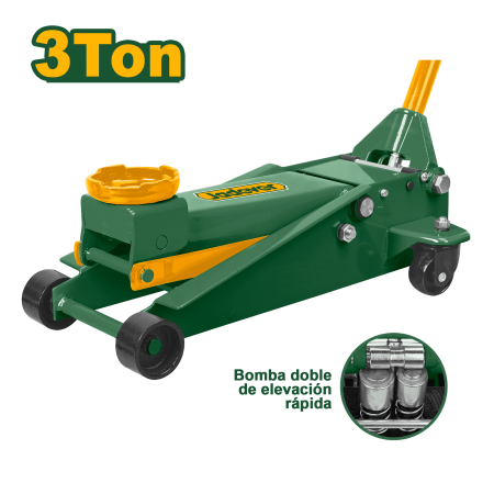 GATA LAGARTO 3.0TON MIN:130MM MAX: 465MM DOBLE BOMBA