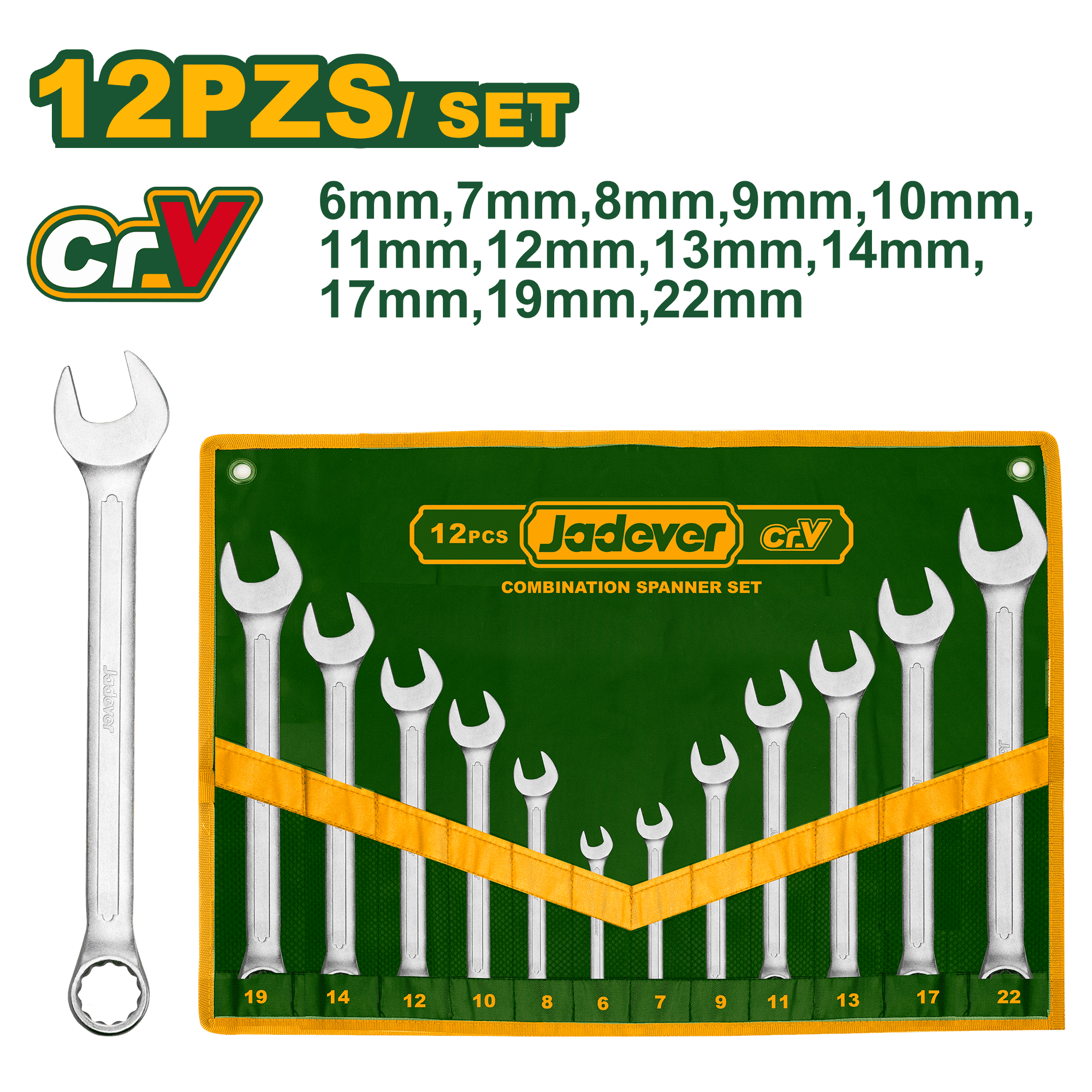 SET DE LLAVES COMBINACION 12PZS CR-V