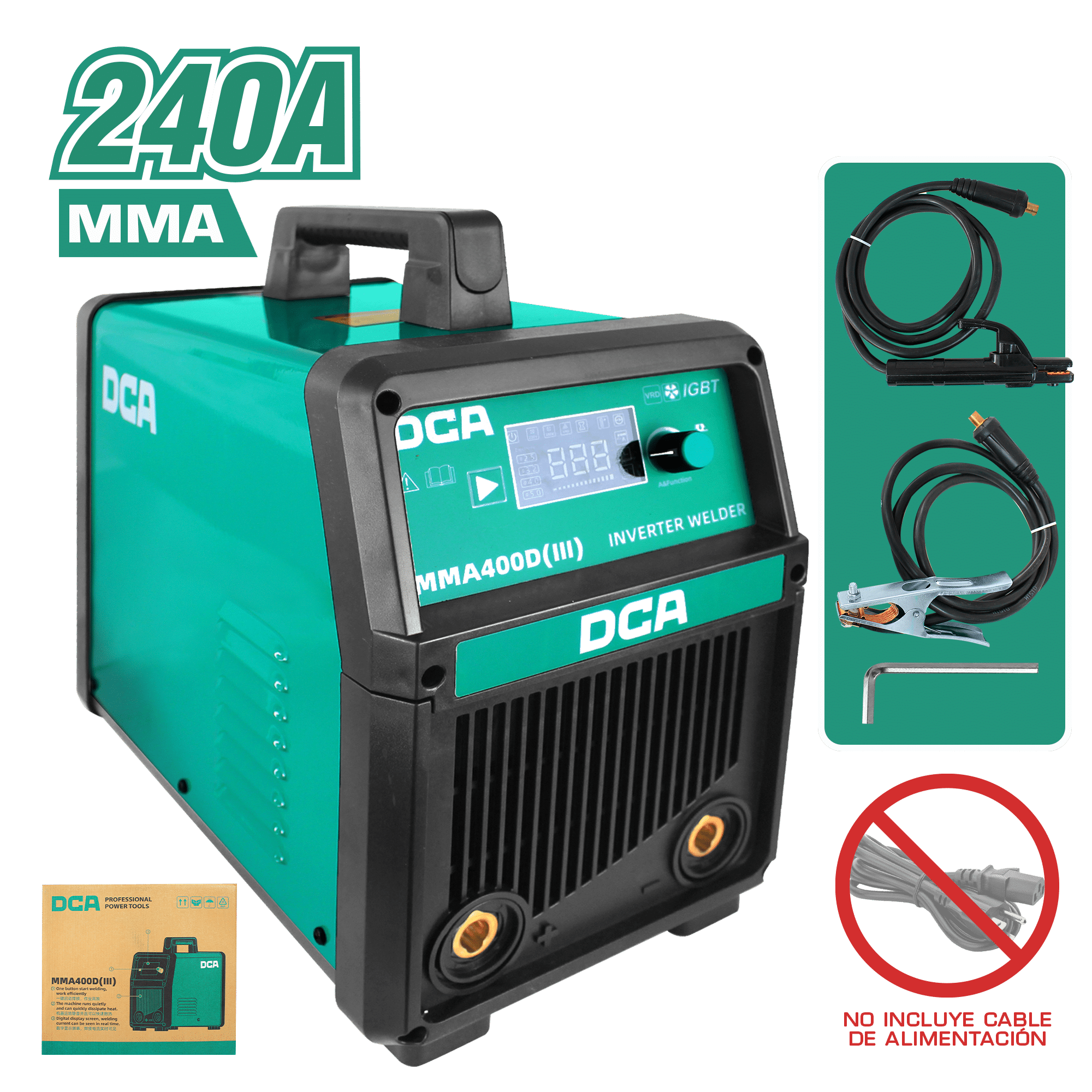 SOLDADORA INV. INTELIGENTE MMA 190A (30%) E:65% IP21S F 39A/77V