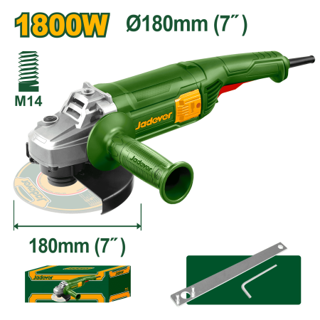 AMOLADORA 7" 180MM M14 1800W