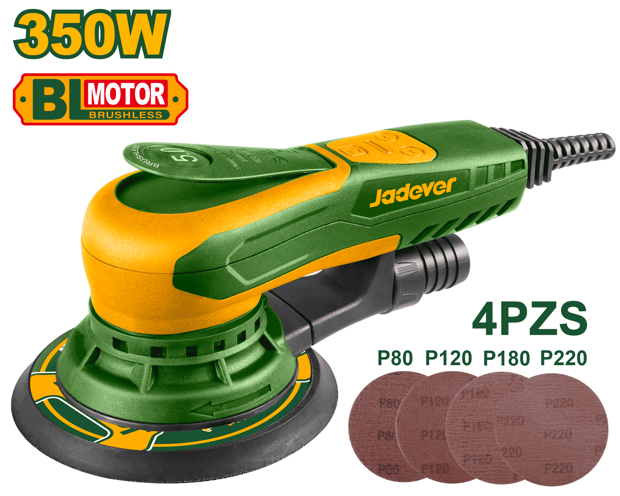 LIJADORA ORBITAL 350W 150MM 4000-10000RPM