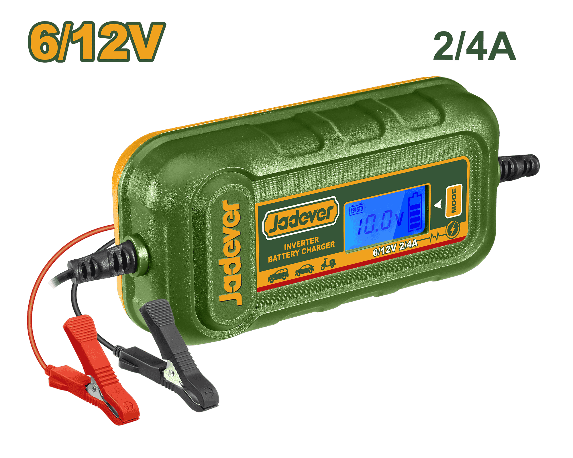 CARGADOR DE BATERIA INVERTER 6/12V 2/4A