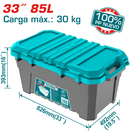 CAJA HERRAMIENTAS 33'' 85L NEW PP 826X492X393 35KG