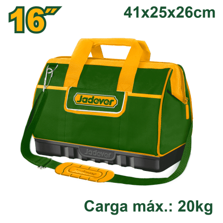 MALETIN DE HERRAMINETAS 16" 600D MAX 20KG 41X25X26CM