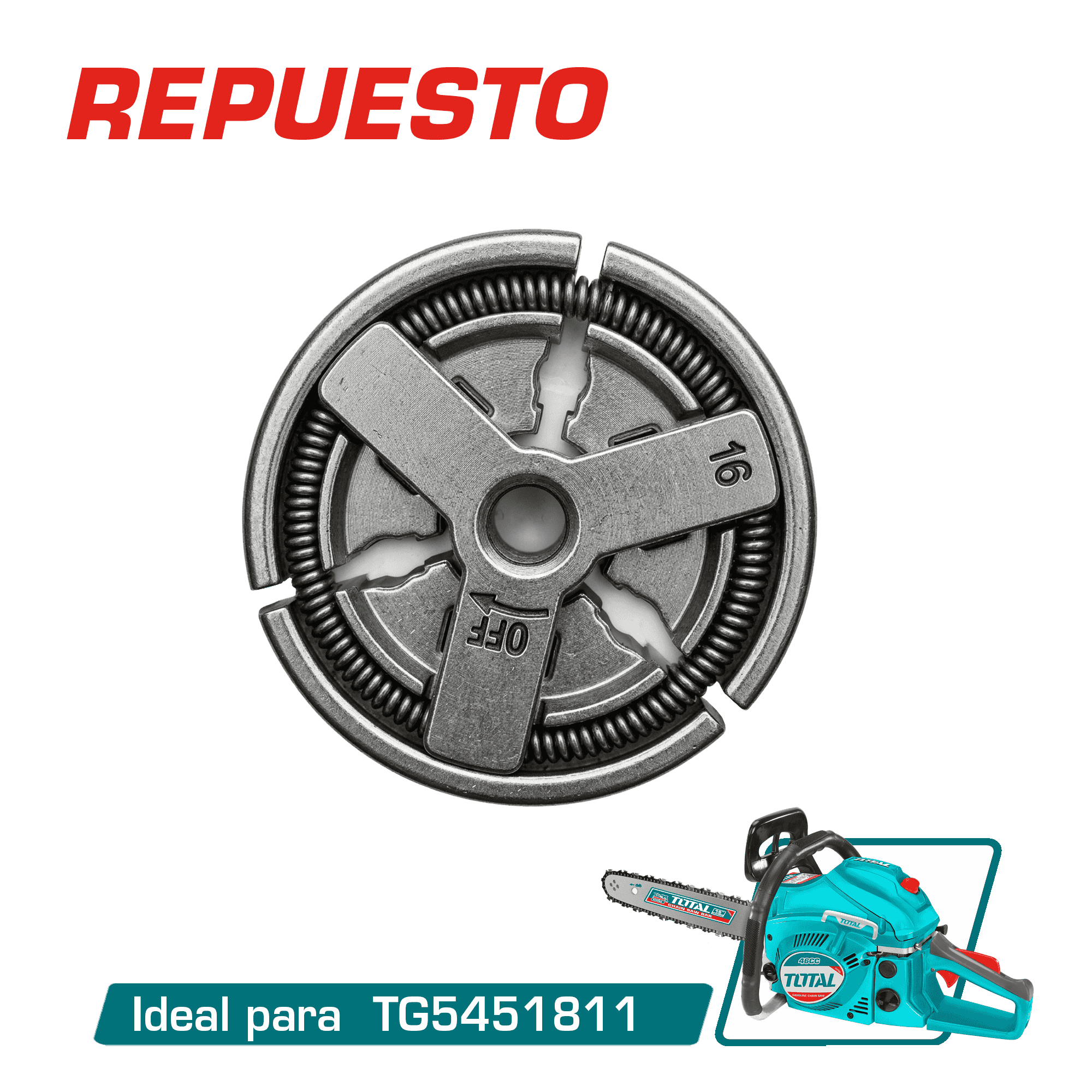 CONJUNTO DE EMBRAGUE P/MOTOSIERRA TG5451811