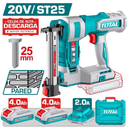 CLAVADORA 20V PARED C:25MM 2C/S CAP:65C 2X4.0AH(TL) + MALETIN IND