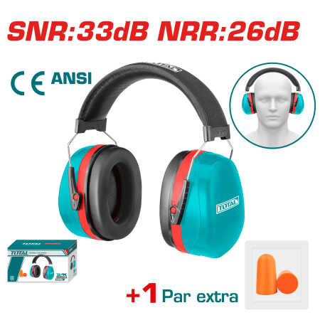 PROTECTOR DE RUIDO 100% ABS ANTI IMPACTO RED: 26-32DB CE